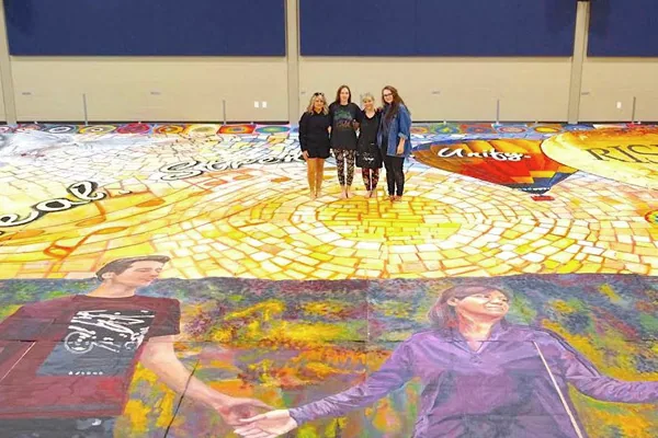 Mural honoring recovery nears installation