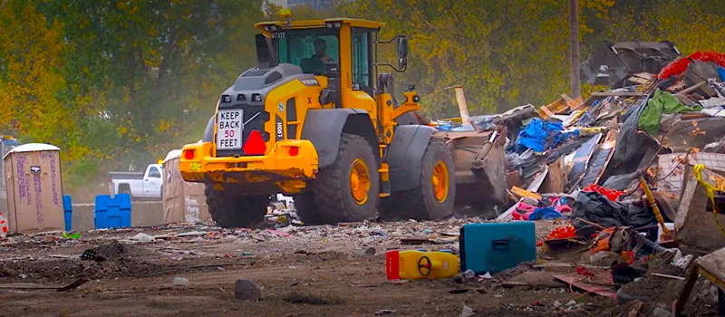 Encampments & Halfway House Bulldozed, Displacing 100s