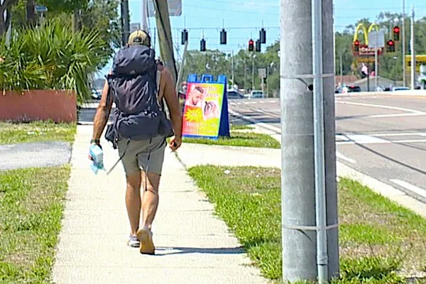 Man Walks 24 Hours Handing Out Care Packages to Those Struggling With Addiction