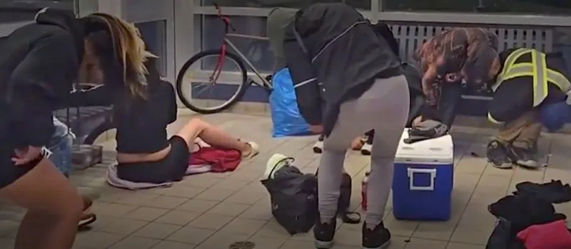 Disturbing Footage Shows Zombies Swamp Bus Station